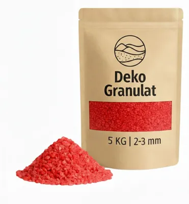 Produktbild von Deko-Granulat 5 KG rot Ø 2-3 mm Vasen Glas-Füllung Streudeko