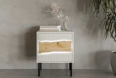 Immagine prodotto di Comodino CLANTON - rovere wotan / cashmere