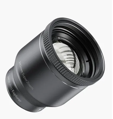 Productafbeelding van Shiftcam LensUltra Explorer 240mm Super Zoom Full Kit – Compatible met S.Mount Systeem – Gebruik met m37 Filters en Vergrootglas – Duurzaam aluminium met meerlagige AR-coating - Grijs