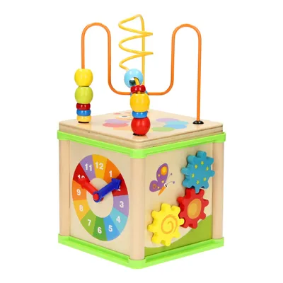Image de Cube d'activités en bois Tadelne 5in1