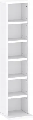 Obrázek produktu pro Stojan na CD/DVD 92 cm s nastavitelnými policemi bílý