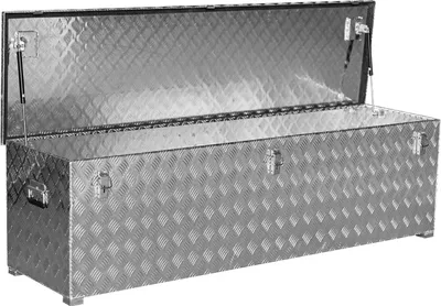 Produktbild von Alu Transportkiste Mod. G - Riffelblech mit Gasdruckdämpfer - Außenmaß LxBxH: 1896 x 519 x 517 mm, Rauminhalt: 470 l