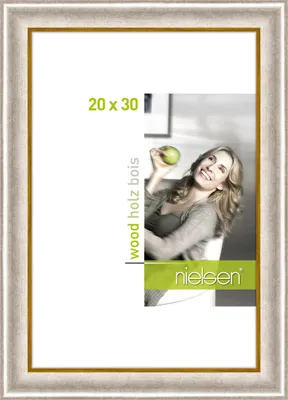 Produktbild von nielsen Holz Bilderrahmen Derby, 20x30 cm, Silber