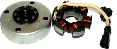 Produktbild von LICHTMASCHINE STATOR + Rotor POLRAD für Aprilia SCARABEO Street 50 Piaggio-Motor