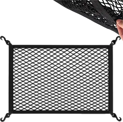 Obrázek produktu pro EDIBAZZAR | Síť do kufru auta 80x60cm s elastickými háčky