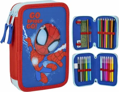Immagine prodotto di Astuccio per matite a due piani pieno di Spiderman Spidey