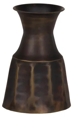 Immagine prodotto di Vaso metallico dorato, 15 x 15 x 22 cm, per fiori