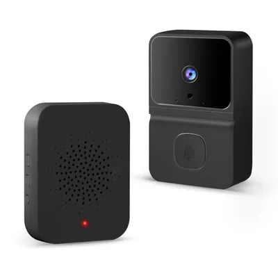 Image de Kit portier vidéo intelligent - Wi-Fi, avec batterie - HD - Noir