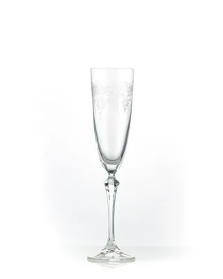 Produktbild von Sektgläser Elisabeth Kristallgläser Pantografie Gravur 200 ml 6er Set Bohemia Crystalex