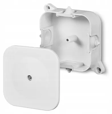 Obrázek produktu pro Hermetický povrchový box 86x86x35 BÍLÝ