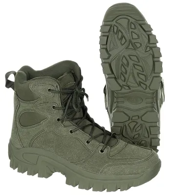 Produktbild von Trekking-Stiefel 6-Loch Oliv Knöchelhoch 44