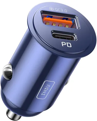 Produktbild von INIU Zigarettenanzünder, 60W [USB C 30W+USB A 30W] Auto Kfz Ladegerät