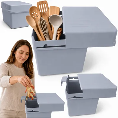 Obrázok produktu pre Nádoba Unibox s vekom, sivá