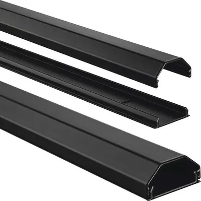 Produktbild von Schwarze Alu-Kabelschutz 1,1m für 5 Kabels robust