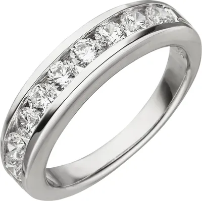 Produktbild von Gr. 62 Damen Ring 925 Sterling Silber 9 Zirkonia Silberring