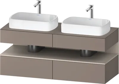 Produktbild von DURAVIT QA4767091430010 QTG KWTU WH Ek. 1400x550x600 bs. Mt.