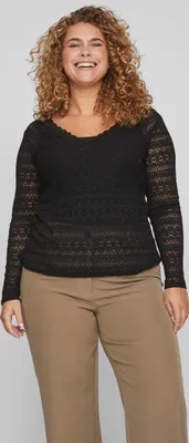 Produktbild von Transparent Gestrickte Bluse VICHIKKA | 50