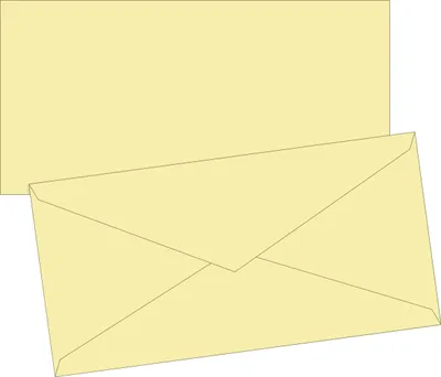 Produktbild von Briefumschlag DL hgelb mFut 10St