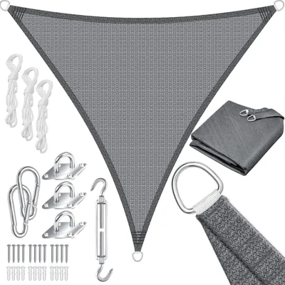 Produktbild von KESSER® Sonnensegel Sonnenschutz Windschutz | HDPE Gewebe | wasserabweisend & windabweisend | 5-Fach quer vernäht robust & stabil Schattenspender Garten Balkon Terrasse