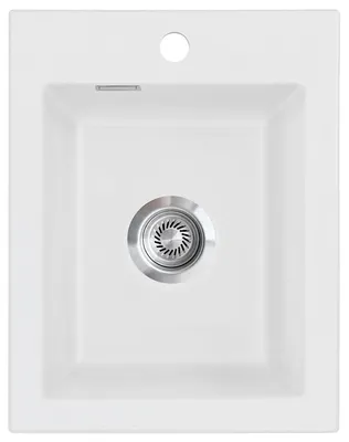 Produktbild von Auflagespüle KeraDomo MERA 39 in SATIN mit Handbetätigung