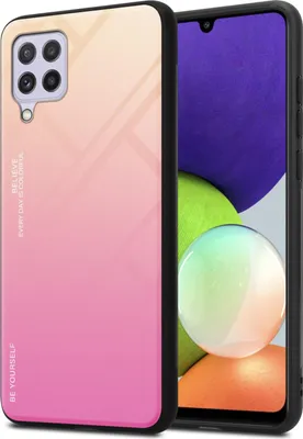 Produktbild von Cadorabo Hülle für Samsung Galaxy A22 4G / M22 / M32 4G Schutz Hülle in Schwarz Handyhülle TPU Etui Cover Case Tempered
