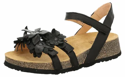 Produktbild von Think! Damen KOAK chromfrei gegerbte nachhaltige Sandale, SCHWARZ 0000