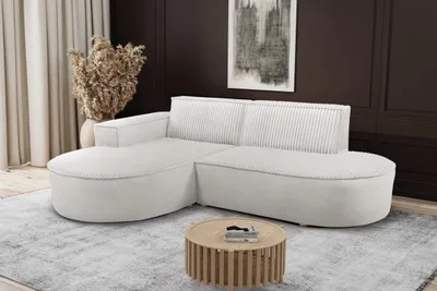 Produktbild von Kaiser Möbel Modernes L-förmiges Designer-Ecksofa Modena Soft Ecru Links