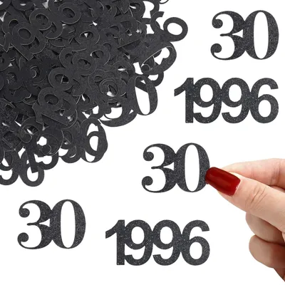 Produktbild von Konfetti für den 30. Geburtstag – 100 Stück Glitzer-Spray-Dekoration