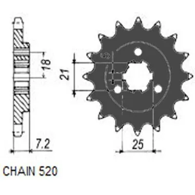 Produktbild von Kettenritzel SUNSTAR SUNF335-16