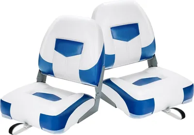 Produktbild von KOMFOTTEU 2-dielne sedadlo do člna, príslušenstvo do člna so sklopným operadlom, PVC a PP Ergonomické sedadlo do člna, nosnosť do 110 kg, 50x52x42 cm
