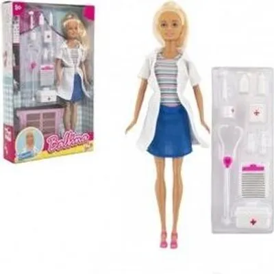 Produktbild von Nicht artikulierte Plastikpuppe Doktor 30cm mit Zubehör