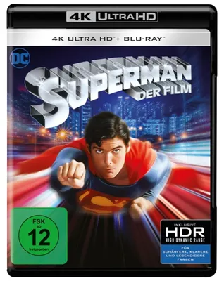 Produktbild von PLAION Superman: Der Film (4K UHD), Film, Blu-ray, Deutsch, Englisch, Spanisch, Französisch, Italienisch, 143 min, Aktion, Finnisch, Norwegisch, Schwedisch, Niederländisch