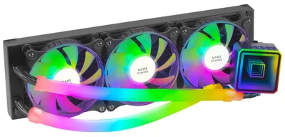Produktbild von Mars Gaming MLULTRA360, Flüssigkeitskühlung, 12 cm, Schwarz