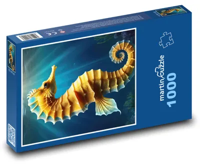 Produktbild von Puzzle 1000 Seepferdchen im Ozean - martinpuzzle