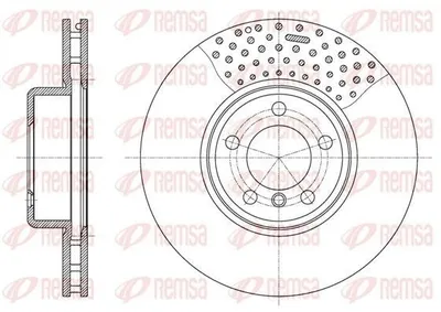 Produktbild von 2x REMSA Bremsscheibe 61594.10 vorne für BMW 1 Schrägheck (F20) 3 Touring (F31)