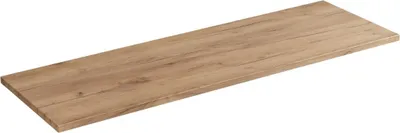 Image de Plan vasque NALYA 140 cm – Chêne clair – Plateau bois pour grand meuble suspendu