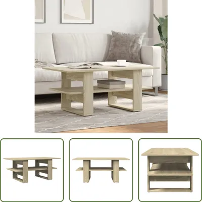 Produktbild von The Living Store Couchtisch Sonoma-Eiche 102x55x42 cm Holzwerkstoff
