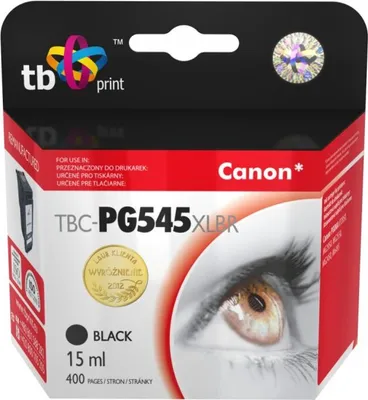 Produktbild von TB Print TBC-PG545XLB, Schwarz, Tinte auf Pigmentbasis, 15 ml, 1 Stück(e), 400 Seiten