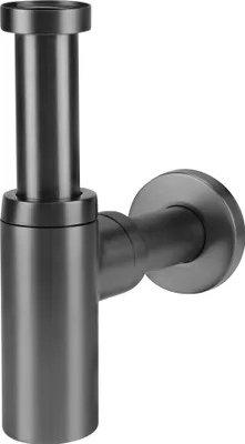 Produktbild von Flaschen-Spülbeckensiphon, Messing, Graphit, 5/4"