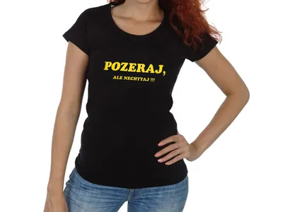 Obrázek produktu pro Tričko pro ženu Pozeraj, ale nechytaj -  velikost M