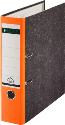 Produktbild von Leitz Plastic Lever Arch File A4 80mm 180°, A4, Karton, Orange, 600 Blätter, 8 cm, 81 mm