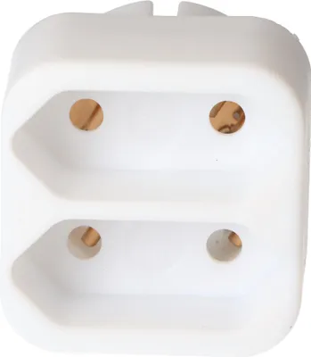 Produktbild von Multistecker 2x Euro weiß, 2fach Ausgang Steckdosenadapter in Weiß