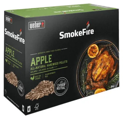 Immagine prodotto di Weber: pellet di legno duro 100% naturale di melo - 8 kg