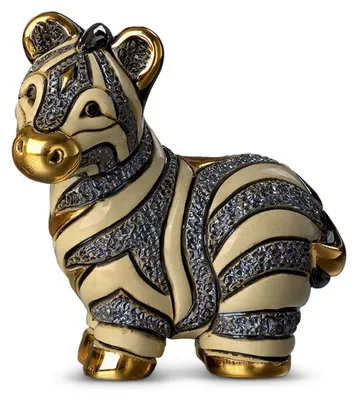 Produktbild von Handgefertigte Porzellanfigur eines Babyzebra