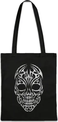 Produktbild von Urban Backwoods Tribal Skull, Stofftasche, Farbe: Schwarz