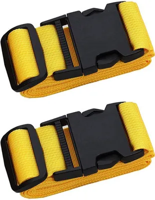 Produktbild von 2-Stück Gepäckgurt Koffergurt Gepäcktasche Packriemen Kofferband Lang kofferbänder Luggage Strap für Koffer