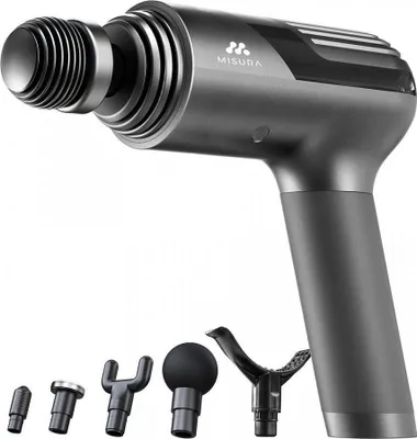 Produktbild von Misura P21MB1PROBK, Klopfmassage, Universal, Schwarz, 6 Kopf/Köpfe, Akku, Lithium-Ion (Li-Ion)