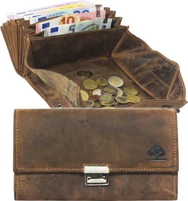 Produktbild von Greenburry VINTAGE 1785A-25 Leder Kellnerbörse , Kellnergeldbörse mit Sichtfenster
