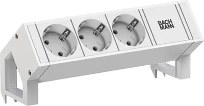 Produktbild von BACHMANN DESK2 white 3xCEE7/3 0,2m GST18 RAL9010