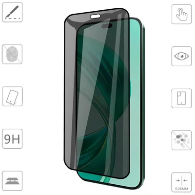 Produktbild von Für Honor X8b / 200 Lite 2x 2.5D 0,26mm Privacy H9 Hart Glas Transparent Panzer Folie Schutz Zubehör